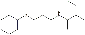 [3-(cyclohexyloxy)propyl](3-methylpentan-2-yl)amine Structure