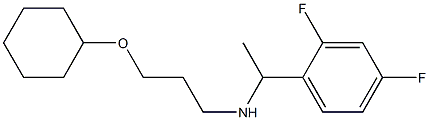[3-(cyclohexyloxy)propyl][1-(2,4-difluorophenyl)ethyl]amine Structure