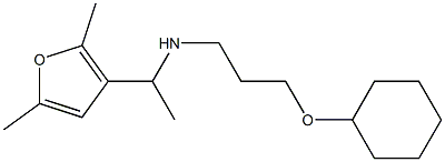 [3-(cyclohexyloxy)propyl][1-(2,5-dimethylfuran-3-yl)ethyl]amine 구조식 이미지