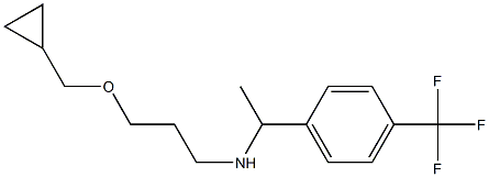 [3-(cyclopropylmethoxy)propyl]({1-[4-(trifluoromethyl)phenyl]ethyl})amine Structure