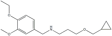 [3-(cyclopropylmethoxy)propyl][(4-ethoxy-3-methoxyphenyl)methyl]amine Structure