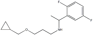 [3-(cyclopropylmethoxy)propyl][1-(2,5-difluorophenyl)ethyl]amine 구조식 이미지