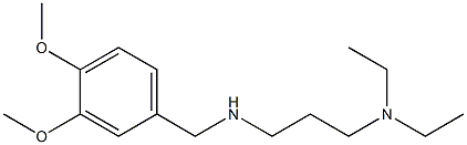 [3-(diethylamino)propyl][(3,4-dimethoxyphenyl)methyl]amine Structure