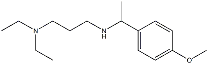 [3-(diethylamino)propyl][1-(4-methoxyphenyl)ethyl]amine Structure