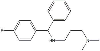 [3-(dimethylamino)propyl][(4-fluorophenyl)(phenyl)methyl]amine 구조식 이미지