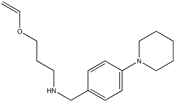 [3-(ethenyloxy)propyl]({[4-(piperidin-1-yl)phenyl]methyl})amine 구조식 이미지