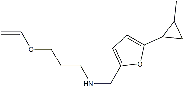 [3-(ethenyloxy)propyl]({[5-(2-methylcyclopropyl)furan-2-yl]methyl})amine Structure