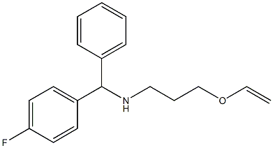 [3-(ethenyloxy)propyl][(4-fluorophenyl)(phenyl)methyl]amine Structure