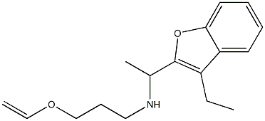 [3-(ethenyloxy)propyl][1-(3-ethyl-1-benzofuran-2-yl)ethyl]amine 구조식 이미지