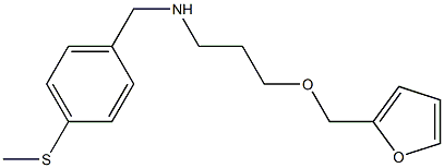 [3-(furan-2-ylmethoxy)propyl]({[4-(methylsulfanyl)phenyl]methyl})amine Structure