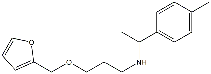 [3-(furan-2-ylmethoxy)propyl][1-(4-methylphenyl)ethyl]amine 구조식 이미지