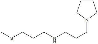 [3-(methylsulfanyl)propyl][3-(pyrrolidin-1-yl)propyl]amine 구조식 이미지