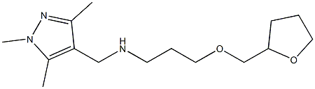 [3-(oxolan-2-ylmethoxy)propyl][(1,3,5-trimethyl-1H-pyrazol-4-yl)methyl]amine Structure