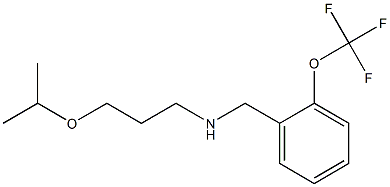 [3-(propan-2-yloxy)propyl]({[2-(trifluoromethoxy)phenyl]methyl})amine Structure