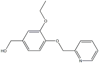 [3-ethoxy-4-(pyridin-2-ylmethoxy)phenyl]methanol Structure