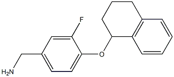 [3-fluoro-4-(1,2,3,4-tetrahydronaphthalen-1-yloxy)phenyl]methanamine Structure