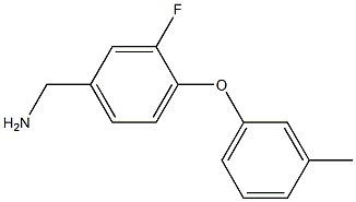 [3-fluoro-4-(3-methylphenoxy)phenyl]methanamine Structure