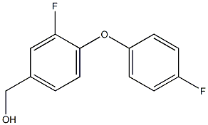 [3-fluoro-4-(4-fluorophenoxy)phenyl]methanol 구조식 이미지