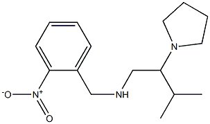 [3-methyl-2-(pyrrolidin-1-yl)butyl][(2-nitrophenyl)methyl]amine Structure