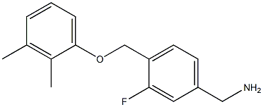 [4-(2,3-dimethylphenoxymethyl)-3-fluorophenyl]methanamine Structure