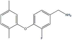 [4-(2,5-dimethylphenoxy)-3-fluorophenyl]methanamine Structure