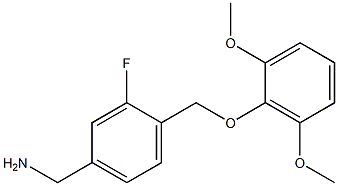 [4-(2,6-dimethoxyphenoxymethyl)-3-fluorophenyl]methanamine 구조식 이미지