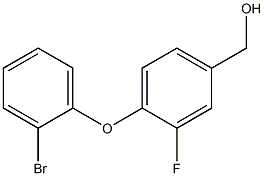 [4-(2-bromophenoxy)-3-fluorophenyl]methanol 구조식 이미지