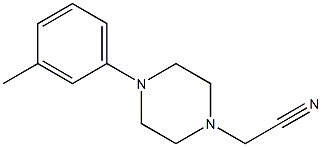 [4-(3-methylphenyl)piperazin-1-yl]acetonitrile Structure