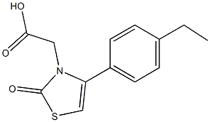 [4-(4-ethylphenyl)-2-oxo-1,3-thiazol-3(2H)-yl]acetic acid Structure
