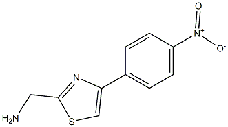 [4-(4-nitrophenyl)-1,3-thiazol-2-yl]methanamine 구조식 이미지