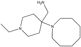 [4-(azocan-1-yl)-1-ethylpiperidin-4-yl]methanamine Structure