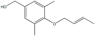 [4-(but-2-en-1-yloxy)-3,5-dimethylphenyl]methanol Structure