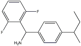 [4-(butan-2-yl)phenyl](2,6-difluorophenyl)methanamine Structure