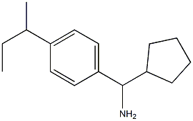 [4-(butan-2-yl)phenyl](cyclopentyl)methanamine Structure