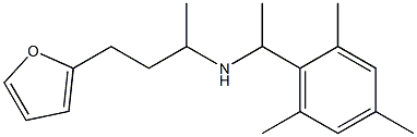 [4-(furan-2-yl)butan-2-yl][1-(2,4,6-trimethylphenyl)ethyl]amine Structure