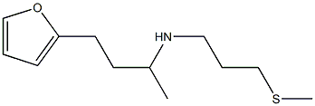 [4-(furan-2-yl)butan-2-yl][3-(methylsulfanyl)propyl]amine Structure