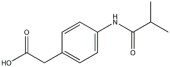 [4-(isobutyrylamino)phenyl]acetic acid Structure