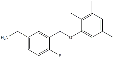 [4-fluoro-3-(2,3,5-trimethylphenoxymethyl)phenyl]methanamine 구조식 이미지