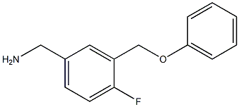 [4-fluoro-3-(phenoxymethyl)phenyl]methanamine Structure