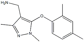 [5-(2,4-dimethylphenoxy)-1,3-dimethyl-1H-pyrazol-4-yl]methanamine 구조식 이미지