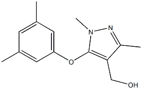 [5-(3,5-dimethylphenoxy)-1,3-dimethyl-1H-pyrazol-4-yl]methanol Structure