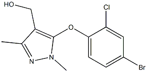 [5-(4-bromo-2-chlorophenoxy)-1,3-dimethyl-1H-pyrazol-4-yl]methanol 구조식 이미지