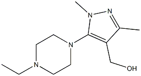 [5-(4-ethylpiperazin-1-yl)-1,3-dimethyl-1H-pyrazol-4-yl]methanol 구조식 이미지