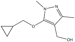 [5-(cyclopropylmethoxy)-1,3-dimethyl-1H-pyrazol-4-yl]methanol Structure