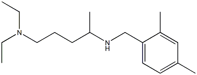 [5-(diethylamino)pentan-2-yl][(2,4-dimethylphenyl)methyl]amine Structure