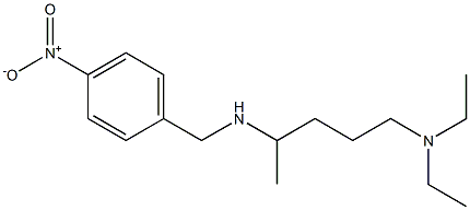 [5-(diethylamino)pentan-2-yl][(4-nitrophenyl)methyl]amine 구조식 이미지