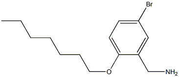 [5-bromo-2-(heptyloxy)phenyl]methanamine Structure