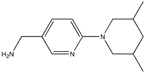 [6-(3,5-dimethylpiperidin-1-yl)pyridin-3-yl]methylamine Structure