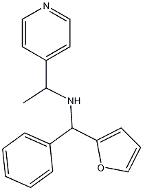 [furan-2-yl(phenyl)methyl][1-(pyridin-4-yl)ethyl]amine Structure