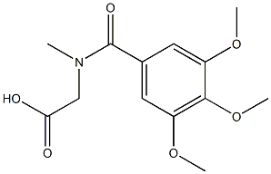 [methyl(3,4,5-trimethoxybenzoyl)amino]acetic acid Structure